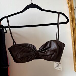 Heavy Manner leather top NWT - “Marisa Little Top” size small